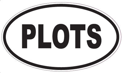 PLOTS - Oval Sticker