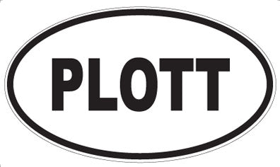 PLOTT - Oval Sticker