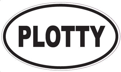 PLOTTY - Oval Sticker