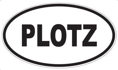 PLOTZ - Oval Sticker