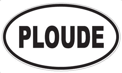 PLOUDE - Oval Sticker