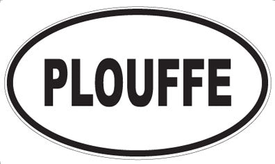 PLOUFFE - Oval Sticker