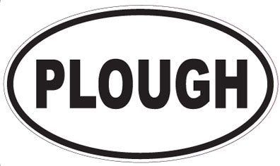 PLOUGH - Oval Sticker