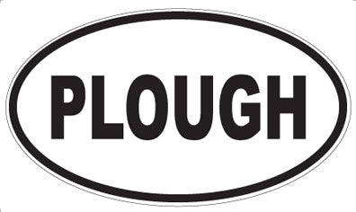 PLOUGH - Oval Magnet