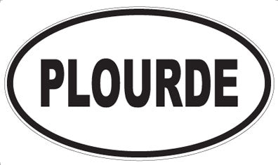 PLOURDE - Oval Sticker