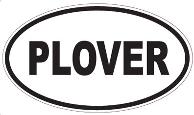 PLOVER - Oval Sticker