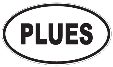 PLUES - Oval Sticker