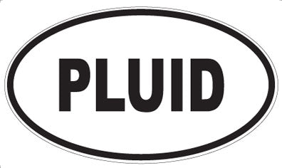 PLUID - Oval Sticker