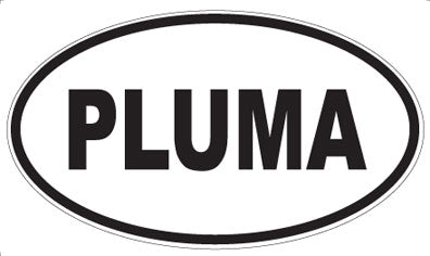 PLUMA - Oval Sticker