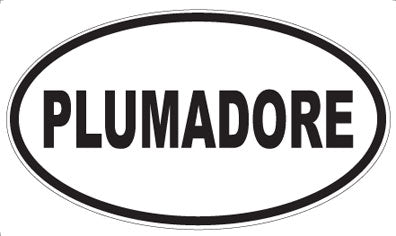PLUMADORE - Oval Sticker