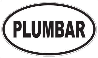 PLUMBAR - Oval Sticker