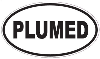PLUMED - Oval Sticker