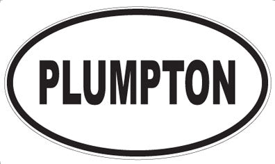 PLUMPTON - Oval Sticker