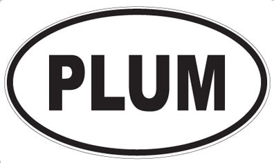PLUM - Oval Magnet