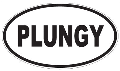 PLUNGY - Oval Sticker