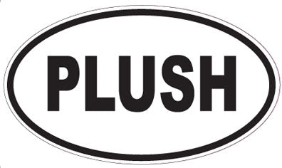 PLUSH - Oval Magnet