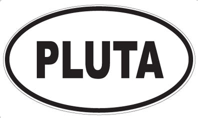 PLUTA - Oval Sticker