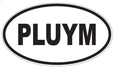 PLUYM - Oval Sticker