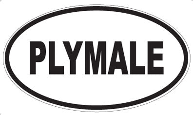 PLYMALE - Oval Sticker