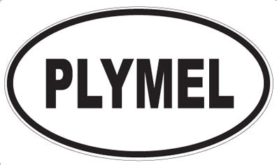 PLYMEL - Oval Sticker