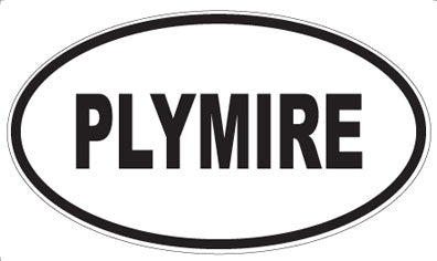 PLYMIRE - Oval Sticker