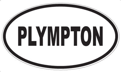 PLYMPTON - Oval Sticker