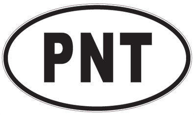 PNT - 3 Letter Initials Oval Sticker
