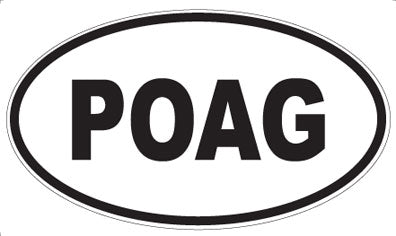 POAG - Oval Sticker