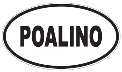 POALINO - Oval Sticker