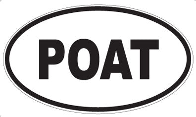 POAT - Oval Sticker