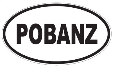 POBANZ - Oval Sticker