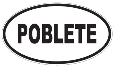 POBLETE - Oval Sticker