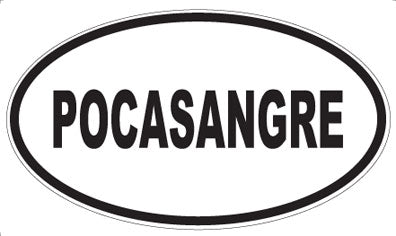 POCASANGRE - Oval Sticker