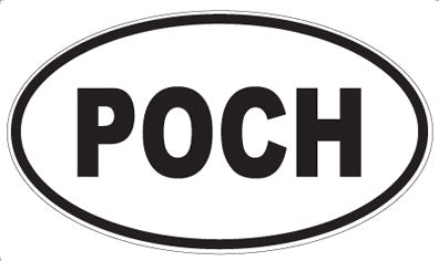 POCH - Oval Sticker