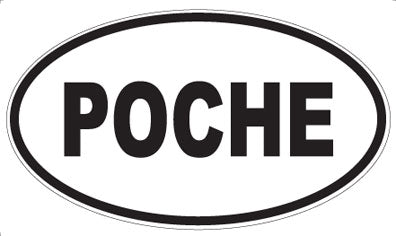 POCHE - Oval Sticker