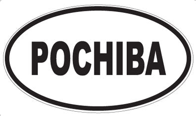 POCHIBA - Oval Sticker