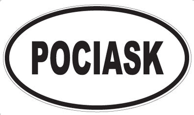 POCIASK - Oval Sticker