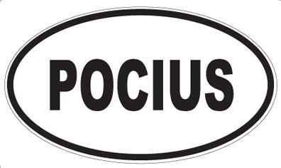 POCIUS - Oval Sticker