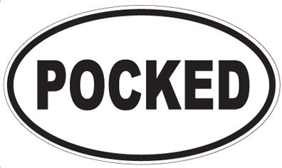 POCKED - Oval Sticker