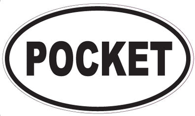 POCKET - Oval Sticker