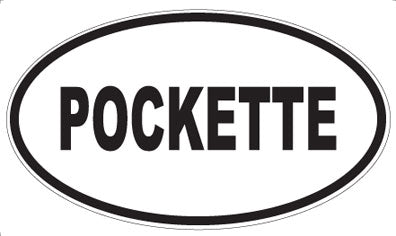 POCKETTE - Oval Sticker