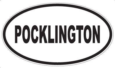 POCKLINGTON - Oval Sticker