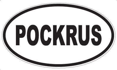 POCKRUS - Oval Sticker