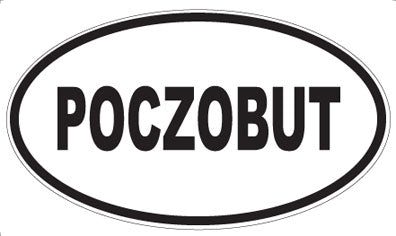 POCZOBUT - Oval Sticker