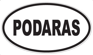 PODARAS - Oval Sticker