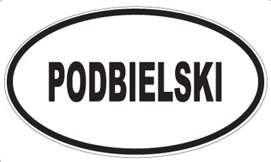 PODBIELSKI - Oval Sticker