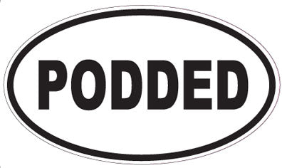 PODDED - Oval Sticker