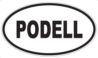 PODELL - Oval Sticker