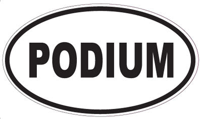 PODIUM - Oval Sticker