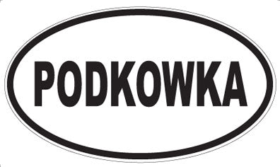 PODKOWKA - Oval Sticker